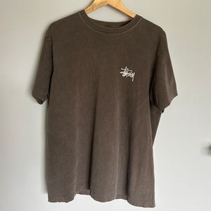 Stussy Men’s Brown T-Shirt Made In USA